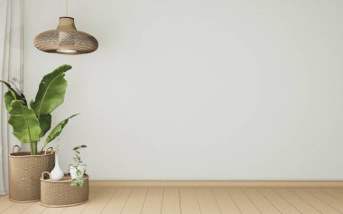 Boş odaların iç kısımlarına ahşap döşeme döşemeleri dikiyor. 3B görüntüleme