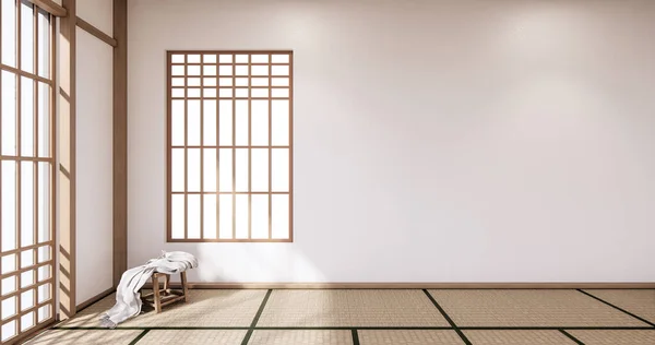 Japón Diseño Interiores Sala Estar Moderna Ilustración Representación — Foto de Stock