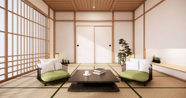 Mock Speziell Japanischen Stil Entworfen Leerer Raum Rendering — Stockfoto