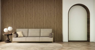 koltuk minimalist tasarım muji tarzı 3D canlandırma