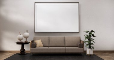 koltuk minimalist tasarım muji tarzı 3D canlandırma