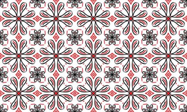 Çok renkli geometrik şekillerin kesintisiz sonsuz tekrarlayan parlak süsleme