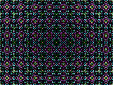 Farklı renklerde kesintisiz sonsuz tekrarlanan çok renkli parlak süs