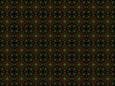 Farklı renklerde kesintisiz sonsuz tekrarlanan çok renkli parlak süs