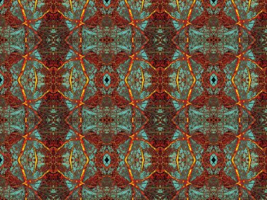 Çok renkli geometrik şekillerin kesintisiz sonsuz tekrarlayan parlak süsleme