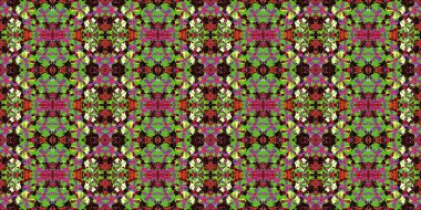 Çok renkli geometrik şekillerin kesintisiz sonsuz tekrarlayan parlak süsleme