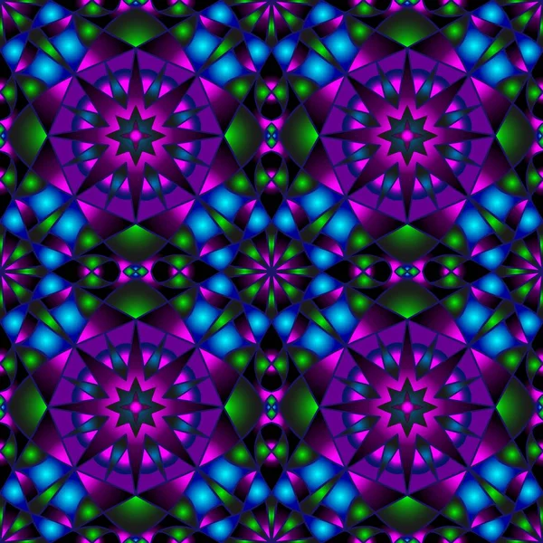 Farklı renklerde kesintisiz sonsuz tekrarlanan çok renkli parlak süs