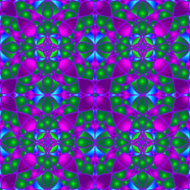 Farklı renklerde kesintisiz sonsuz tekrarlanan çok renkli parlak süs