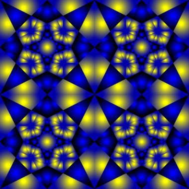 Farklı renklerde kesintisiz sonsuz tekrarlanan çok renkli parlak süs