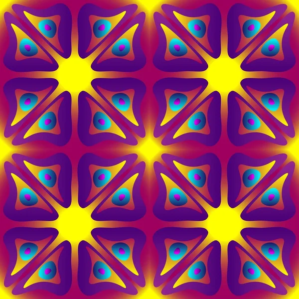 Seamless Infinita Repetição Multicolorido Ornamento Brilhante Cores Diferentes — Fotografia de Stock