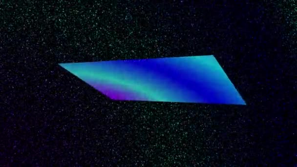 Een Doorschijnende Rechthoek Blauw Roze Die Kan Worden Gebruikt Voor — Stockvideo