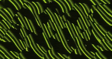 Üzerinde dalgalı sarı çizgiler olan eşkenar dörtgenlerin koyu arkaplanını değiştir