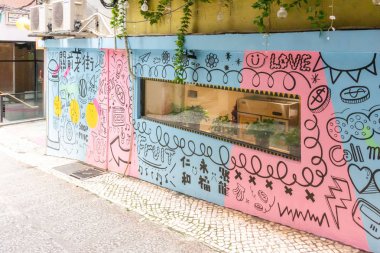 Macau sokak duvar sanatı