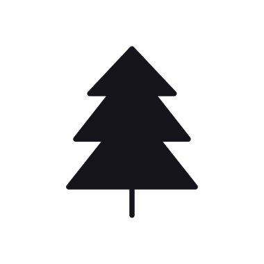 Köknar ağacı simgesi. Ladin ormanı. Yürüyüş işareti ve sembolü.