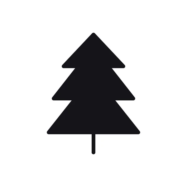 Fir Tree Icon. Spruce Forest. Hiking Sign and Symbol. — Stock Vector