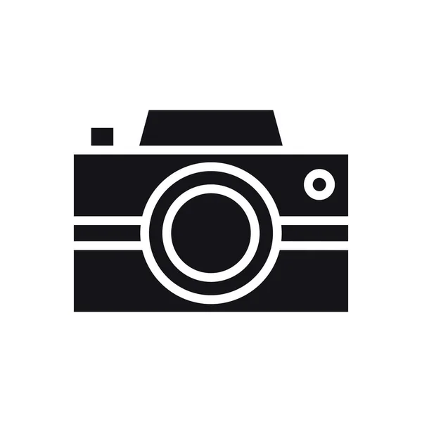 Icône de caméra. Logo de la photographie. Icône appareil photo numérique . — Image vectorielle