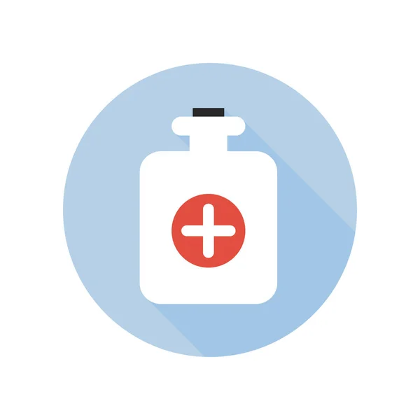 Ícone de garrafa de água quente. Cuidados de saúde e tema médico . —  Vetores de Stock