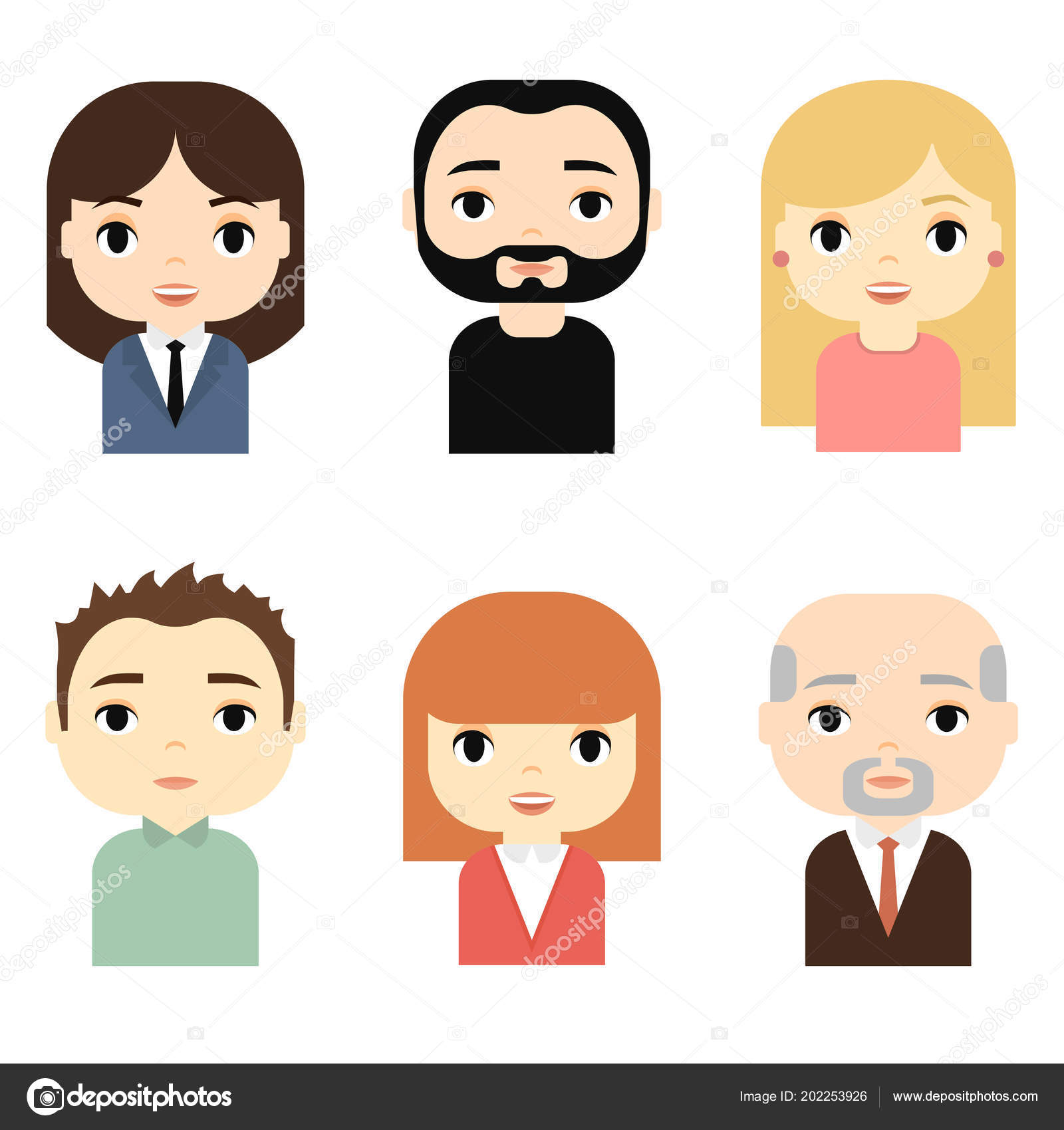 man and woman avatars
