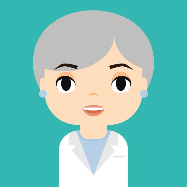 Pessoal médico. Médico Profissional e Enfermeira Avatar. Ícone de personagem de desenhos animados . — Vetor de Stock