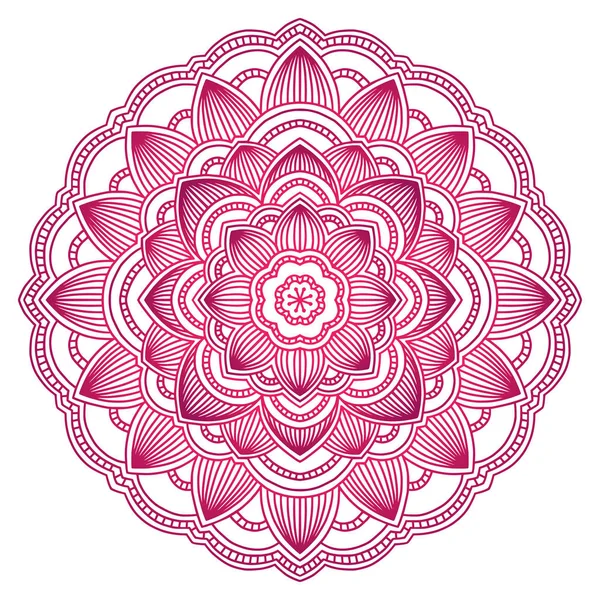 Mandala. Etnik yuvarlak süsleme. Elle çizilmiş Hint motifi. Mehdi meditasyon yoga kına tema. Benzersiz gül çiçek Yazdır.