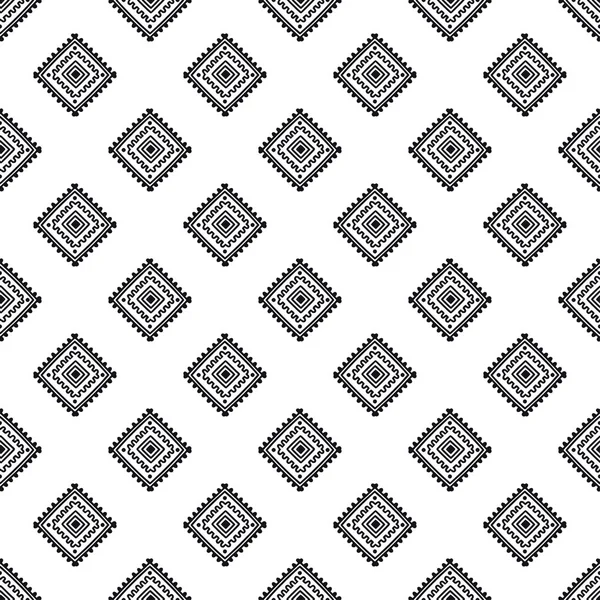 Patrón étnico sin costuras. Estampado tribal en estilo africano, mexicano, americano, indio. Fondo geométrico boho. Los motivos étnicos y tribales se pueden utilizar en el diseño de la tela . — Vector de stock