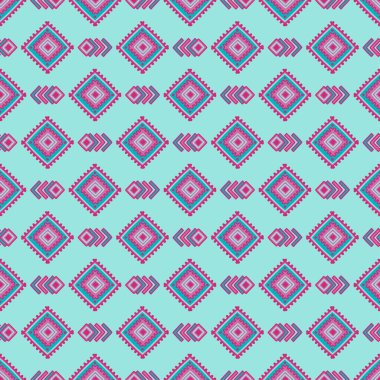 Etnik seamless modeli. Kabile satır Afrika, Meksika, Amerikan, Hint tarzında yazdırma. Geometrik boho arka plan. Etnik ve kabile motifleri kumaş tasarımında kullanılan.