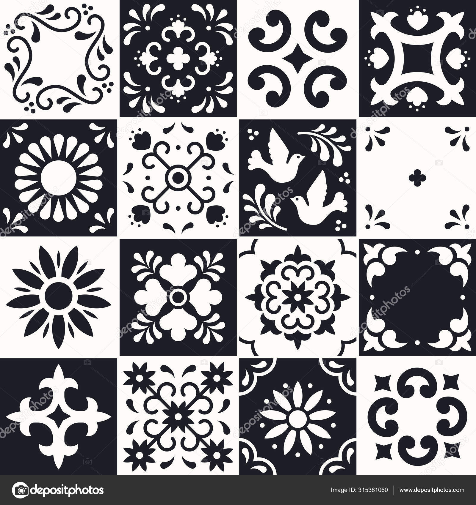 Mexican Talavera Pattern Ceramic Tiles, Mexican Ceramic Tile