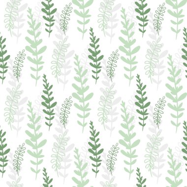 yeşil dallar ile Seamless Modeli.