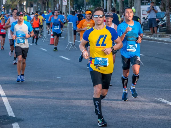 Rio Janeiro Brezilya Haziran23 2019 Rio Maratonu Nda Koşucular 2019 — Stok fotoğraf