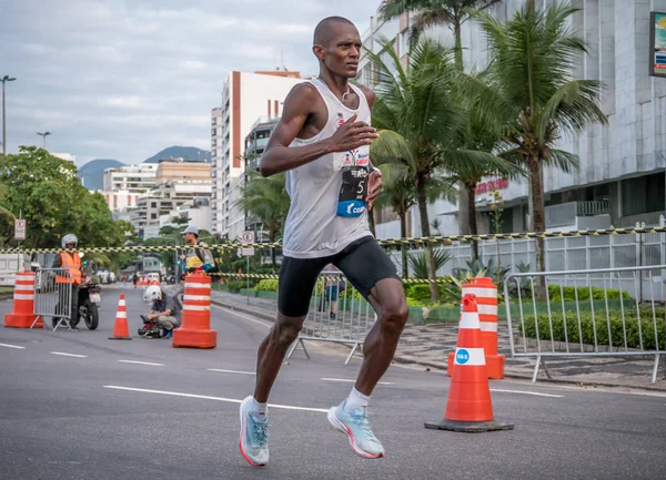 Rio Janeiro Brezilya Haziran23 2019 Rio Maratonu Nda Koşucular 2019 — Stok fotoğraf