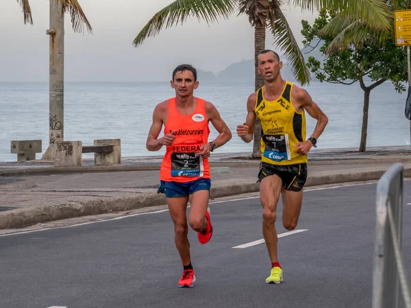 Rio Janeiro Brezilya Haziran23 2019 Rio Maratonu Nda Koşucular 2019 — Stok fotoğraf