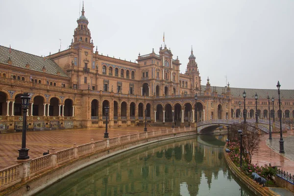 Yağmurlu Bir Günde Plaza Espana — Stok fotoğraf