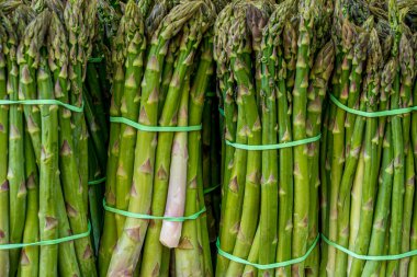 Dört demet os yeşil kuşkonmaz patter kadar yakın