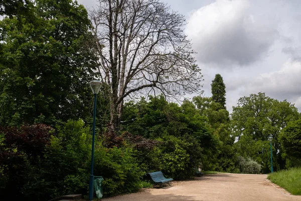 Πάρκο Του Λόφου Στο Παρίσι — Φωτογραφία Αρχείου