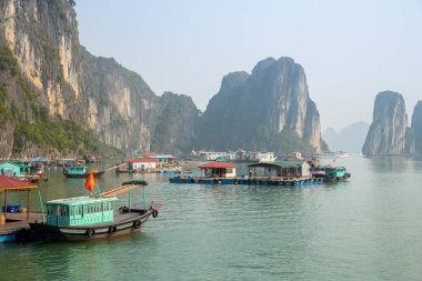 Ha Long Bay sularında Yüzen Köy, Vietnam
