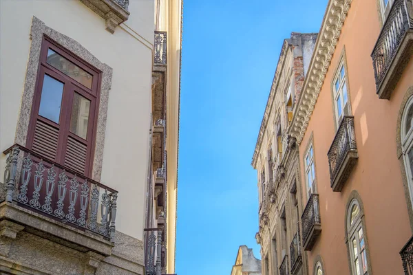 Fassade Und Fenster Alter Gebäude Rio Janeiro — Stockfoto