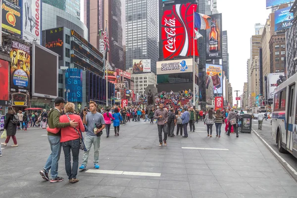 New York City Verenigde Staten Oktober 2013 Toeristen Rond Het — Stockfoto