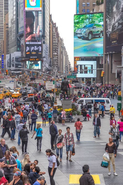 New York City Verenigde Staten Oktober 2013 Toeristen Rond Het — Stockfoto