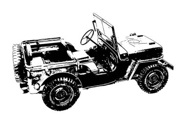 Beyaz şeffaf arkaplan vektör görüntüsünde izole edilmiş klasik araba silueti motorlu aracı.