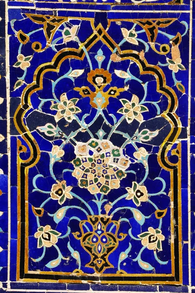 Ritning Prydnad Ornament Samarkand Madrasa Ljust Mönstrar Den Arabiska Stilen — Stockfoto