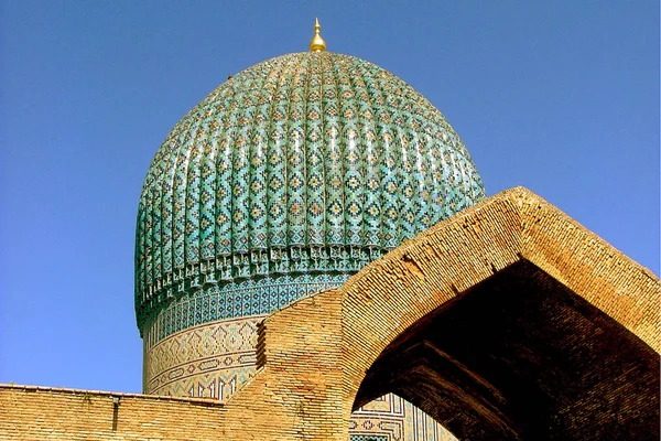 Kupol i gur emiren Memorial. Samarkand. — Stockfoto