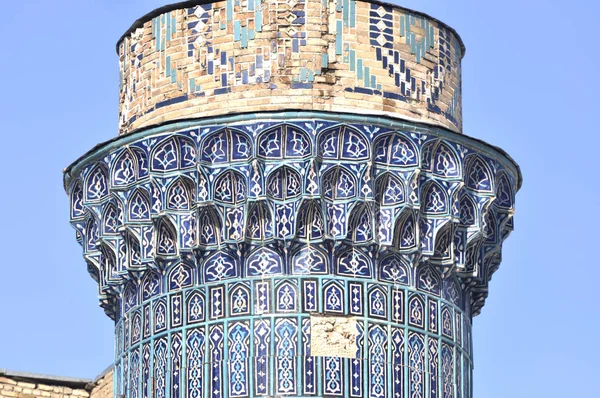 Architektonický památník Bibi Khanum. Velká kopule. Samarkand.. — Stock fotografie