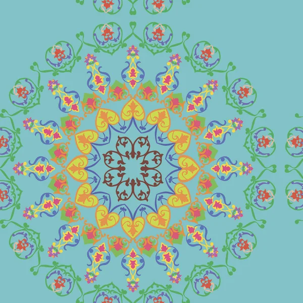   Bir gr üzerinde soyut çiçekler zengin bir palet içinde Süs detayları