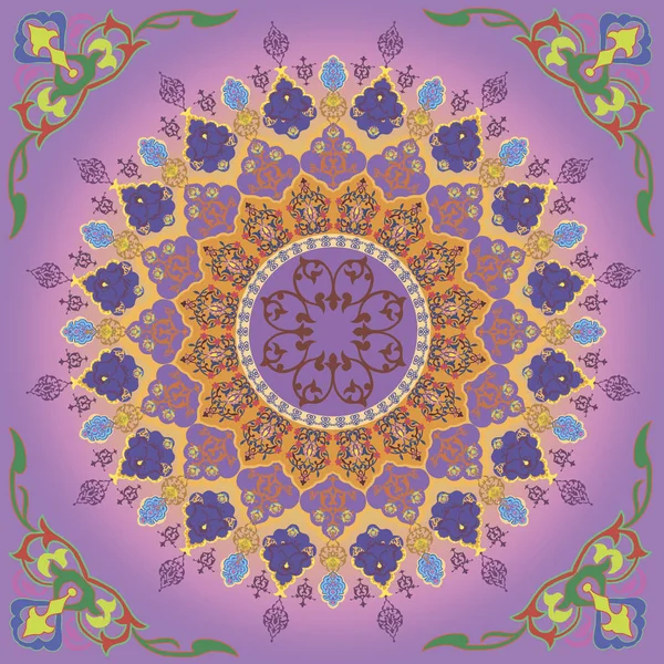   Bir degrade backgroun üzerinde oryantal desen ile Dikişsiz desen