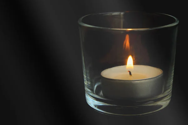 Kerze Lichtkomposition Verschiedene Rituale Kerzenflamme Der Nacht Nahaufnahme — Stockfoto