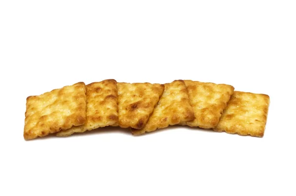 Kekse Cracker Hausgemachte Quadratische Design Butter Kokosnuss Und Süß Gewürzt — Stockfoto