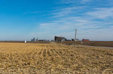 Marshall County, Illinois açık tarım arazileri.