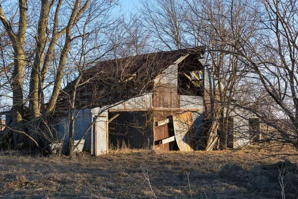 Old Weathered Barn Rural Countryside Putnam County Illinois Usa — Stock Photo, Image