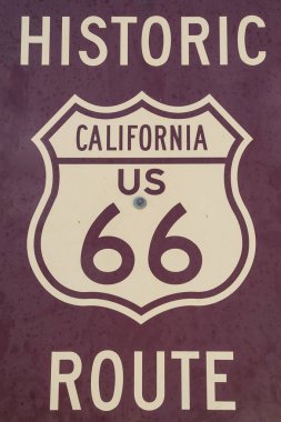 Route 66 sokak tabelası.