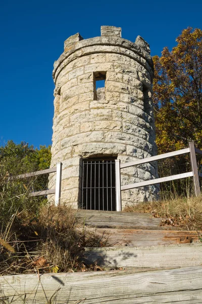 Julien Dubuque Monument Podzim Podzim Ráno Dubuque Iowa Usa — Stock fotografie